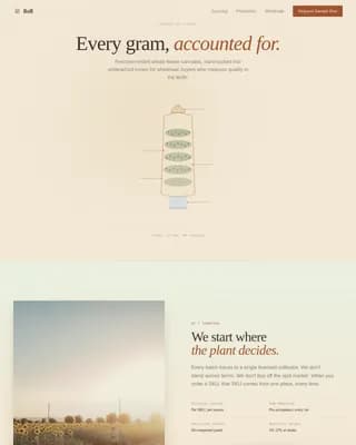 Roll — Artisan Cannabis Production Landing Page Template