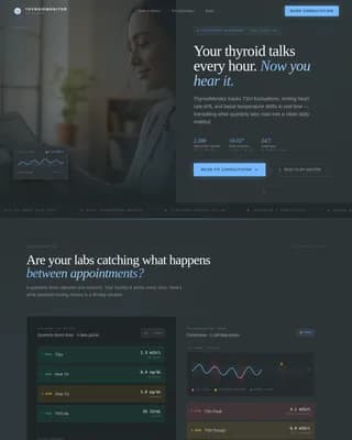 Thyroid Disorder Care Booking Website Template