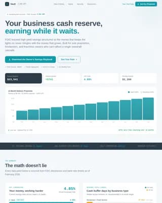Small Business Owner Finance Cost Calculator Website Template