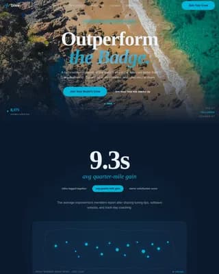 Throttle — Premium Automotive Club Landing Page Template