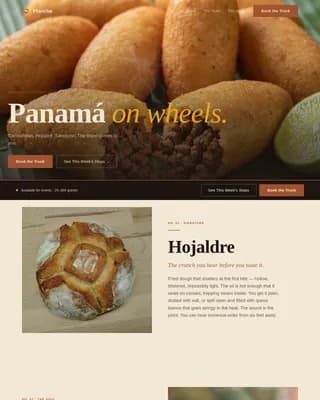Griddle — Authentic Food Truck Landing Page Template