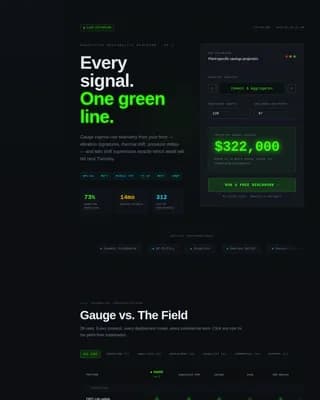 Industrial Vertical SaaS Cost Calculator Website Template