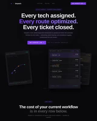 Schedule — Dental Field Service Landing Page Template