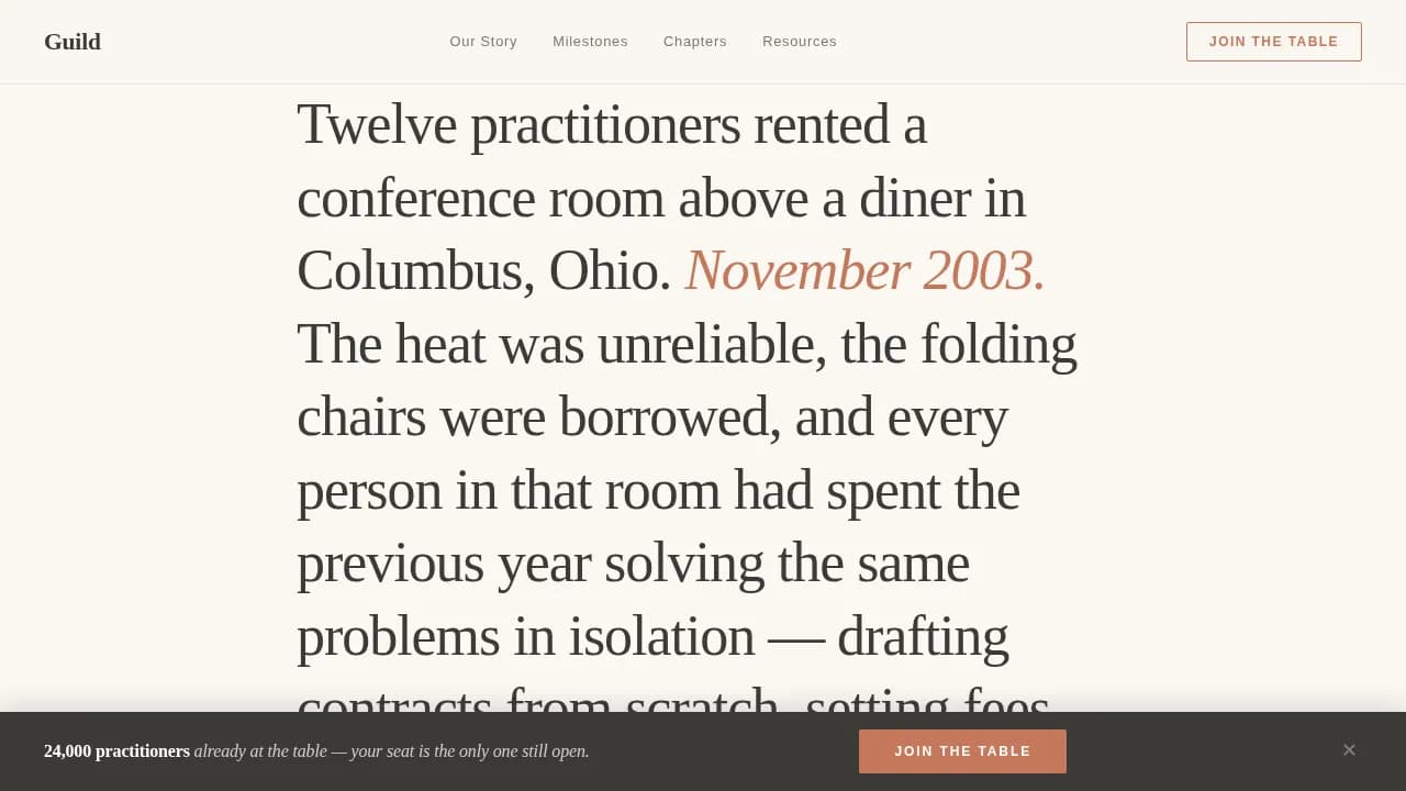 Collective — Join Trade Association Landing Page Template