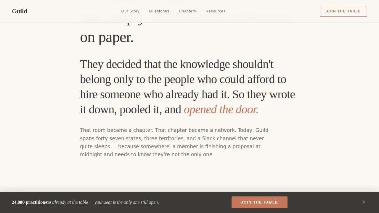 Collective — Join Trade Association Landing Page Template
