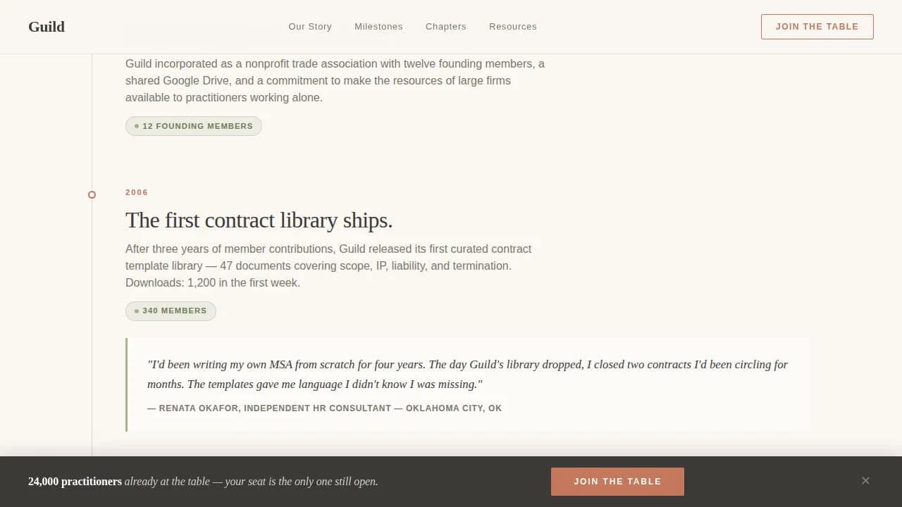 Collective — Join Trade Association Landing Page Template