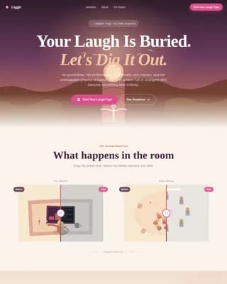Wellness — Discover Laughter Yoga Landing Page Template