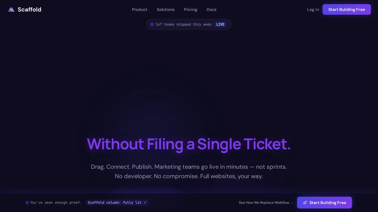 Builder — Powerful Headless CMS Landing Page Template