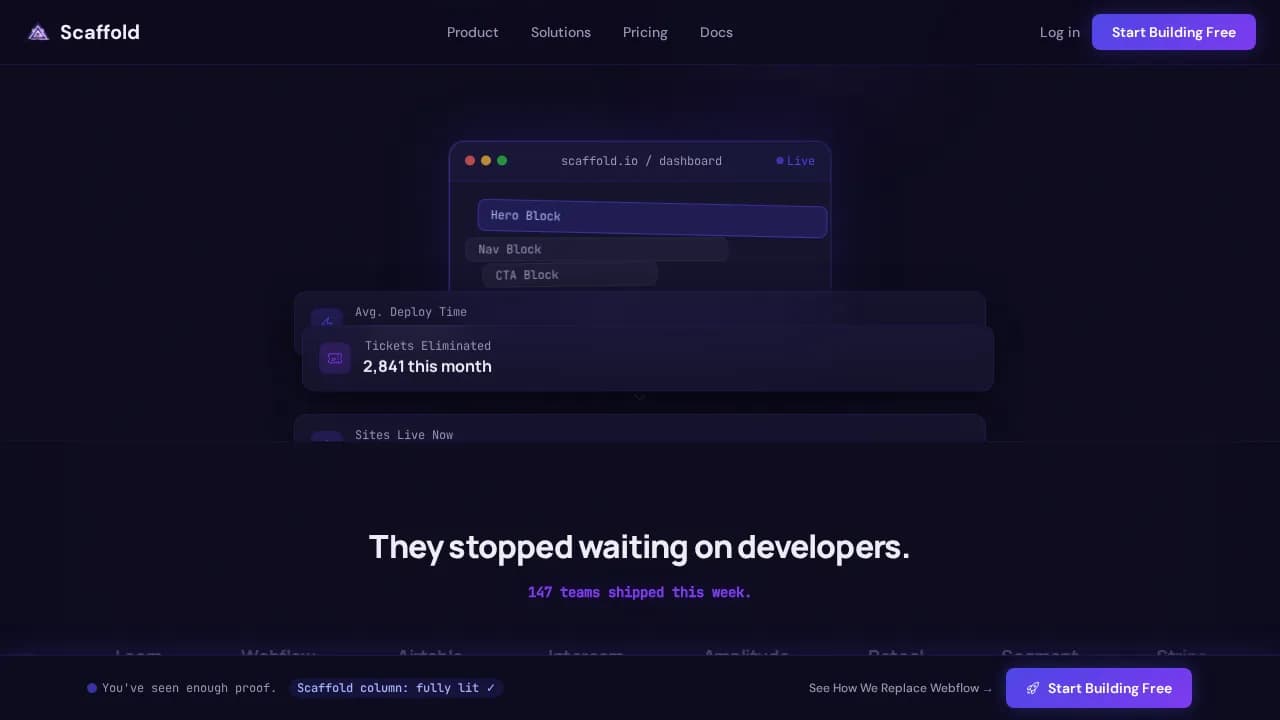 Builder — Powerful Headless CMS Landing Page Template