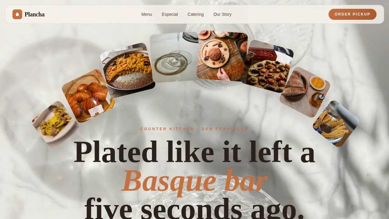 Sear — Premium Iberian Kitchen Landing Page Template