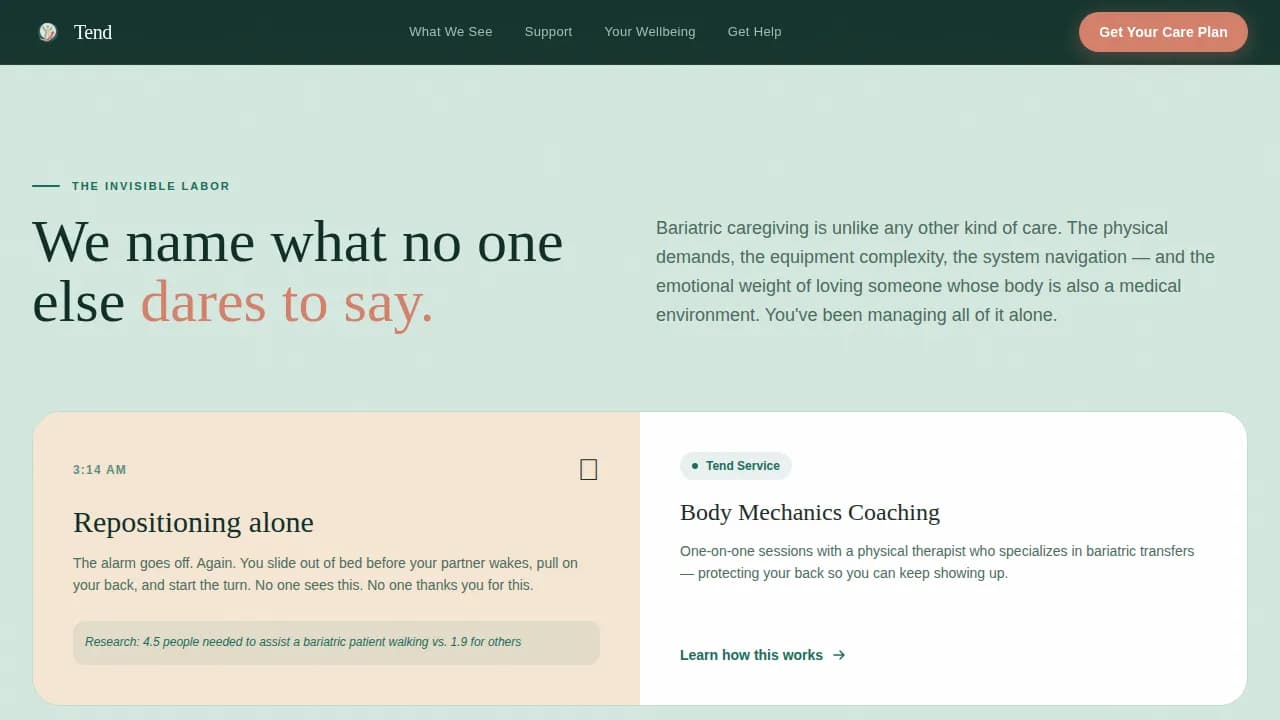 Champion — Empathetic Metabolic Support Landing Page Template