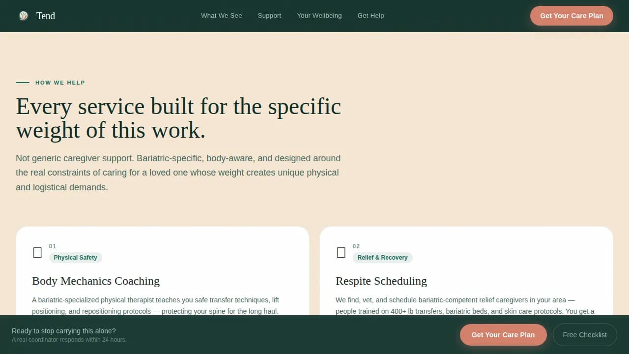 Champion — Empathetic Metabolic Support Landing Page Template