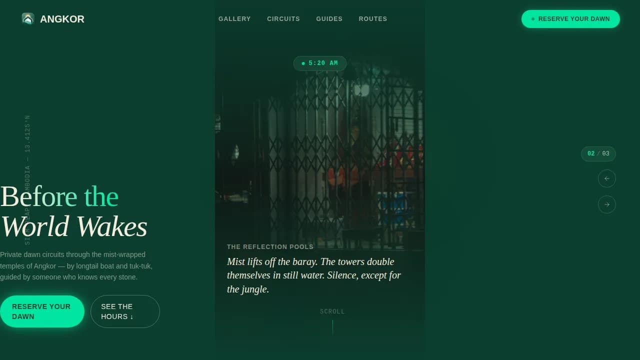 Sunrise — Guided Ancient Pilgrimage Landing Page Template