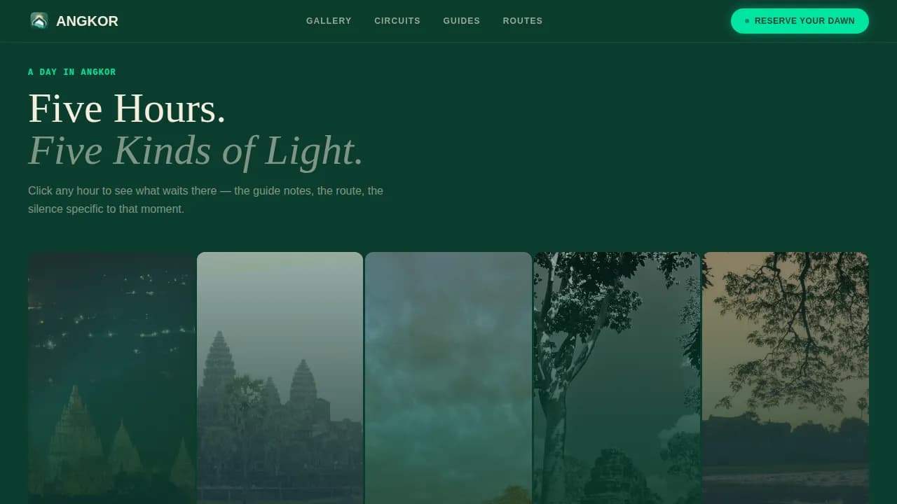 Sunrise — Guided Ancient Pilgrimage Landing Page Template