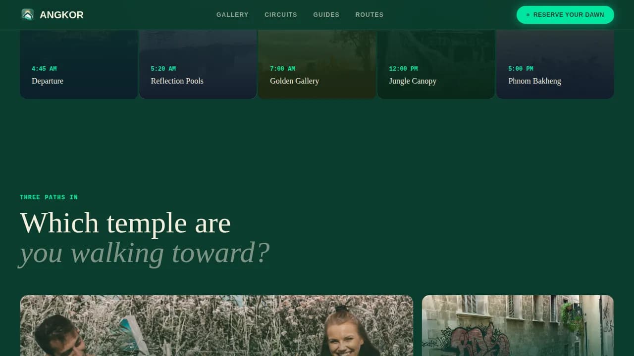 Sunrise — Guided Ancient Pilgrimage Landing Page Template