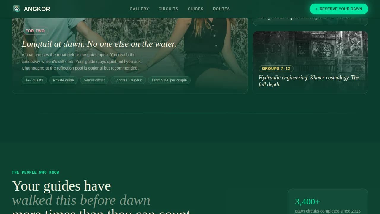 Sunrise — Guided Ancient Pilgrimage Landing Page Template