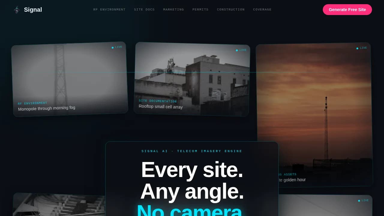 Transmit — AI Carrier Infrastructure Landing Page Template