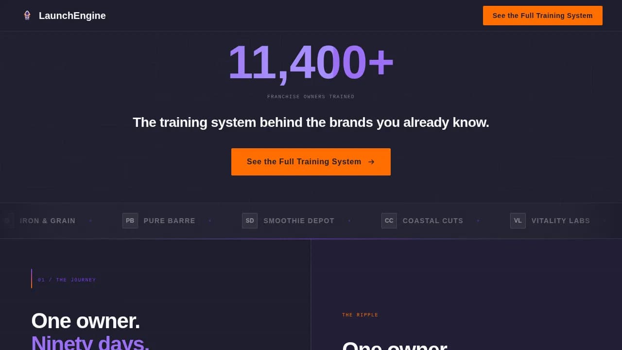 Scale — Turnkey Enterprise Academy Landing Page Template