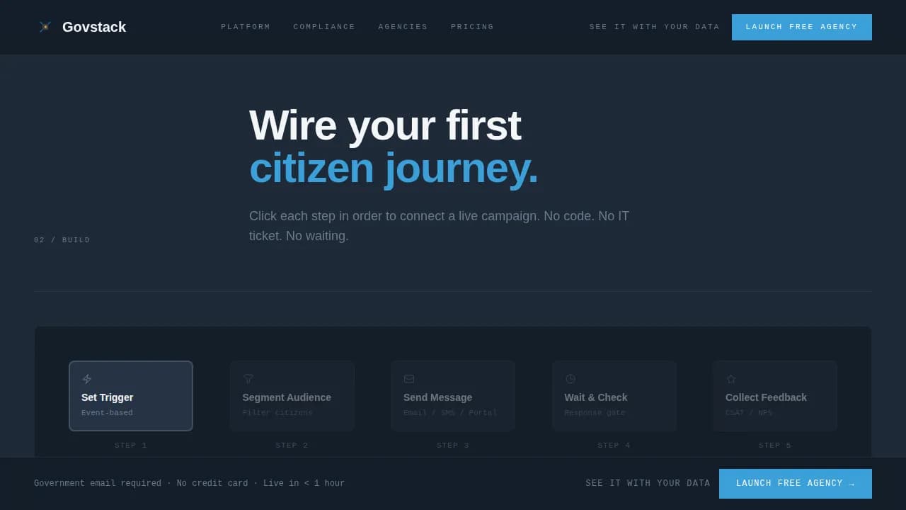 Govstack — Powerful Government Solutions Landing Page Template