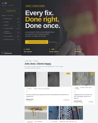 Fix - Precision Handyman Services Landing Page Template