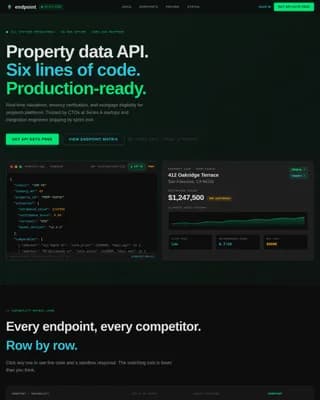 Dataflow — Instant Market Intelligence API Landing Page Template