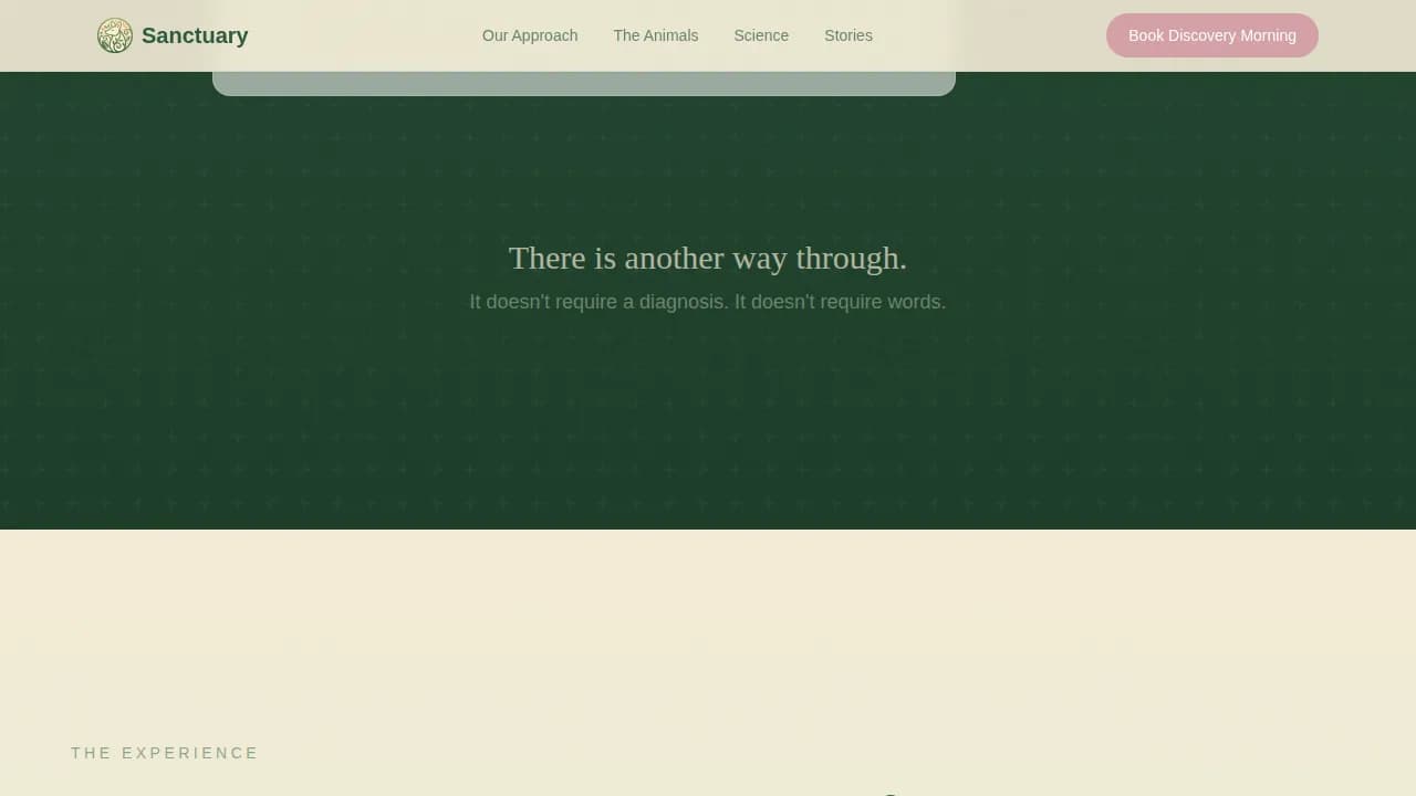 Retreat — Healing Pet Wellness Landing Page Template