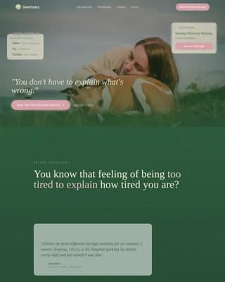 Retreat — Healing Pet Wellness Landing Page Template