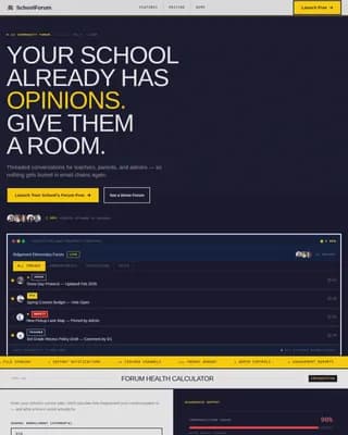 Education K-12 Digital Presence Cost Calculator Website Template