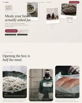 Pulse — Nutritious Meal Delivery Landing Page Template