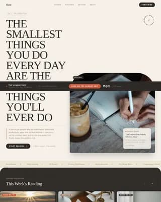 Momentum — Live Behavior Transformation Landing Page Template