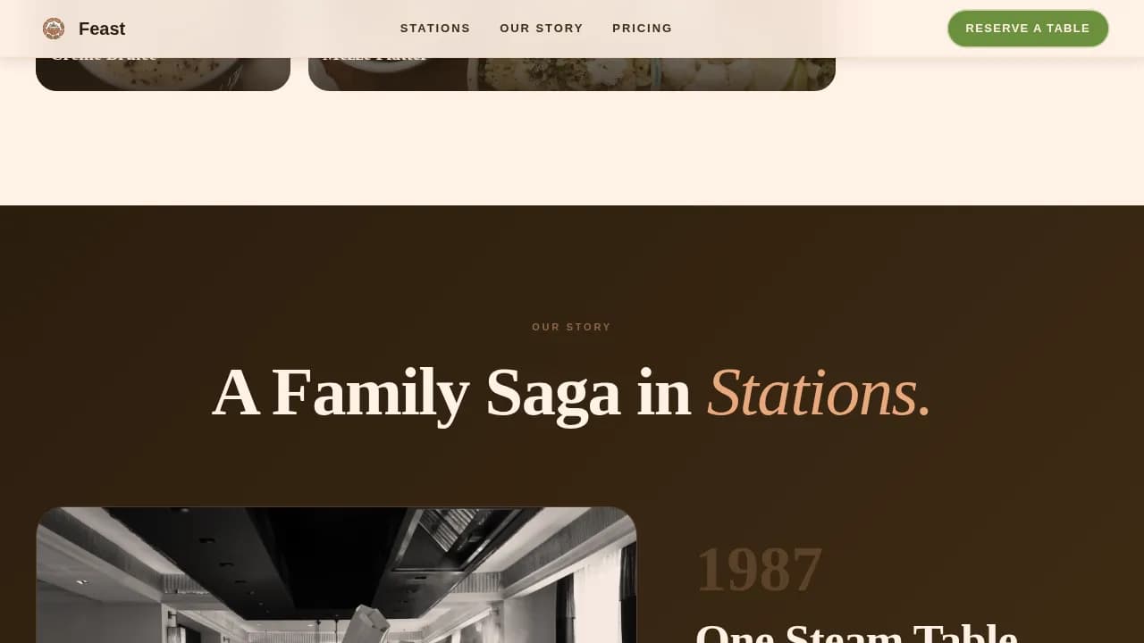 Banquet — Ultimate Buffet Dining Landing Page Template