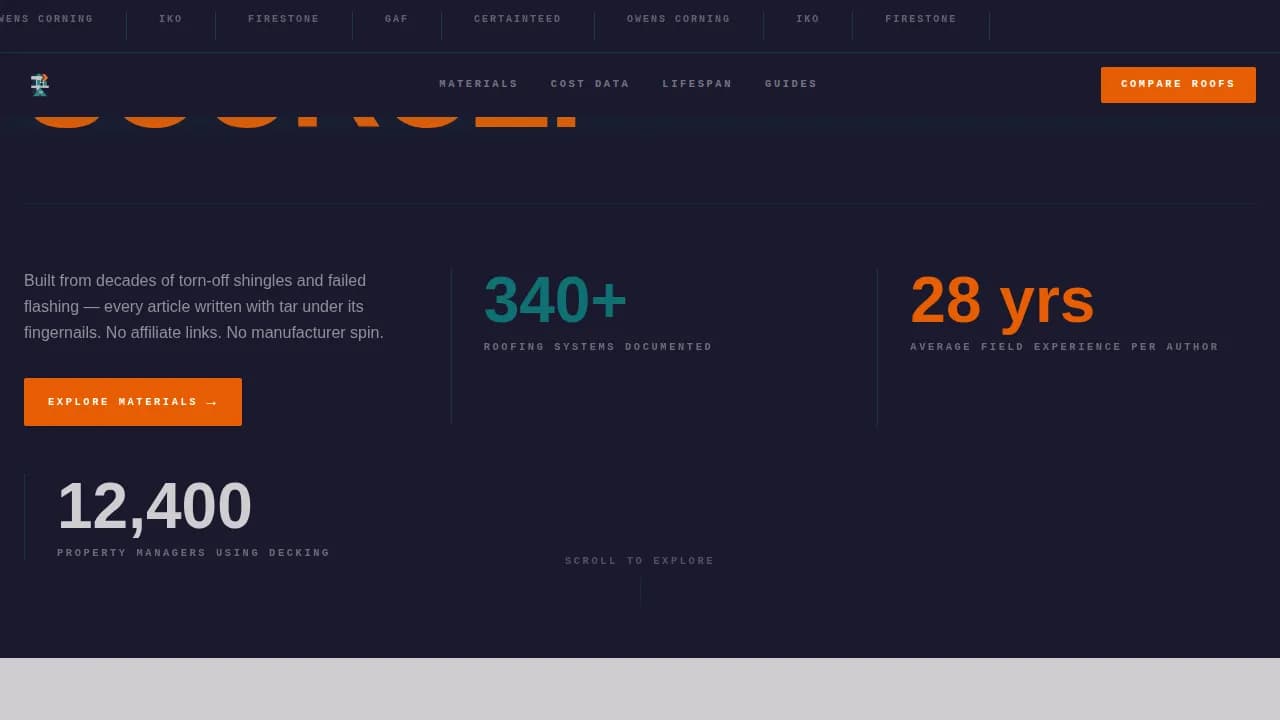 Roofing Digital Presence Professional Website Template