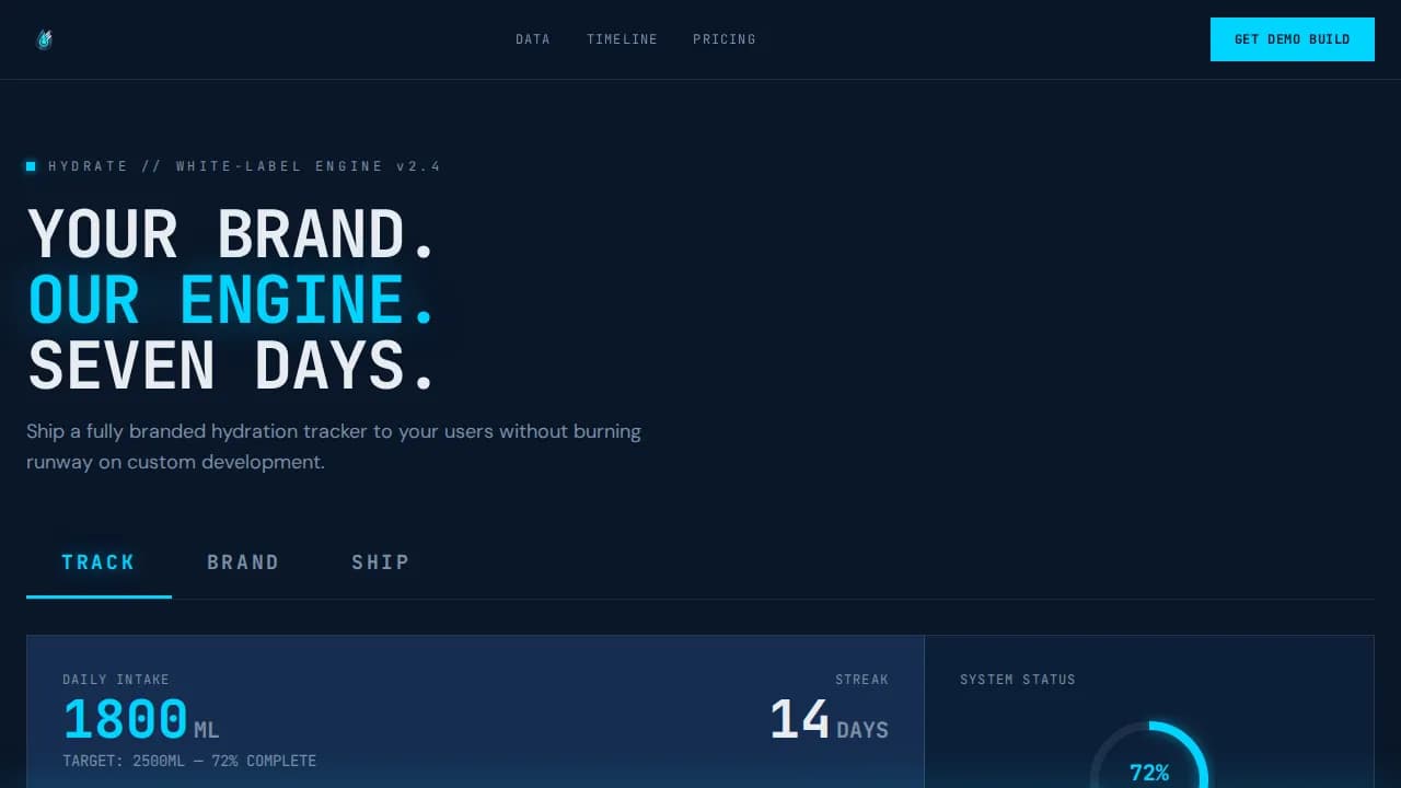 Flow — Bold Hydration Tracking Landing Page Template