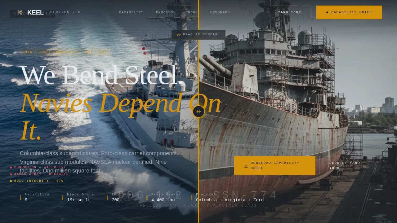 Navigate — Strategic Shipbuilding Directory Landing Page Template