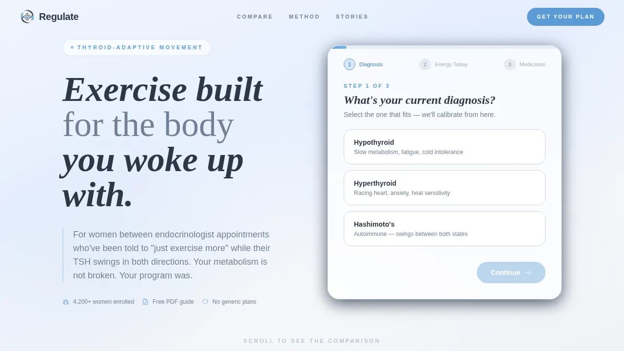 Balance — Adaptive Thyroid Wellness Landing Page Template