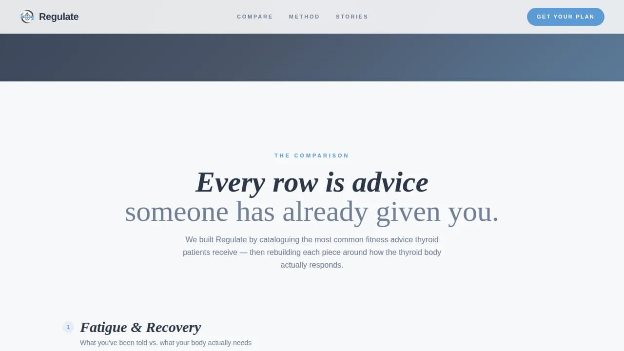 Balance — Adaptive Thyroid Wellness Landing Page Template