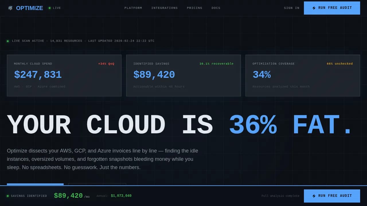 Scale — Bold Cloud Efficiency Landing Page Template