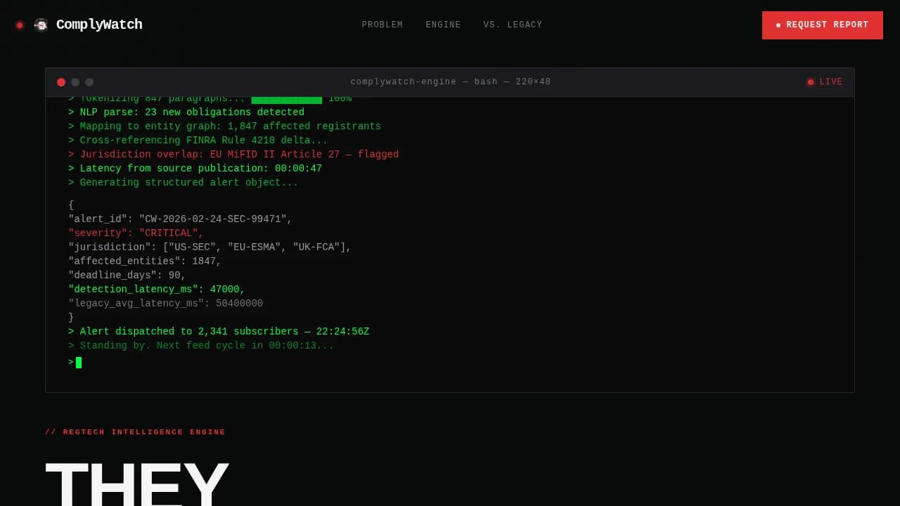 Verify — Bold RegTech Landing Page Template