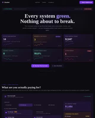 Law Firm Subscription & Vendor Cost Audit Website Template