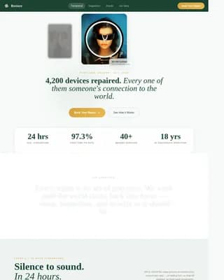 Restore — Expert Auditory Device Service Landing Page Template