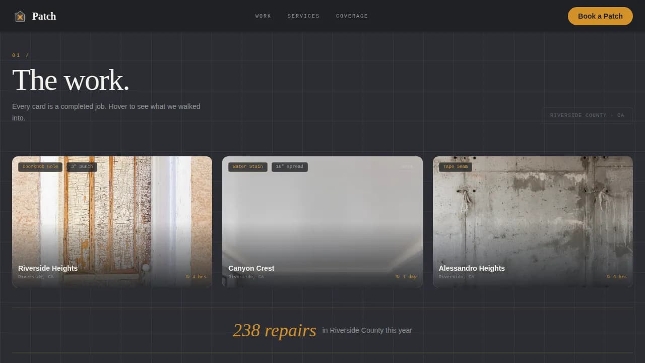 Restore — Professional Drywall Finishing Landing Page Template
