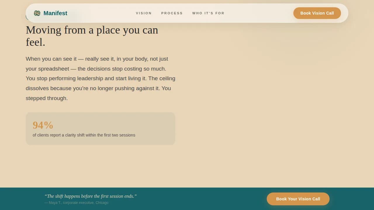 Specialized Wellness Programs Booking Website Template