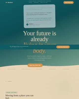 Specialized Wellness Programs Booking Website Template