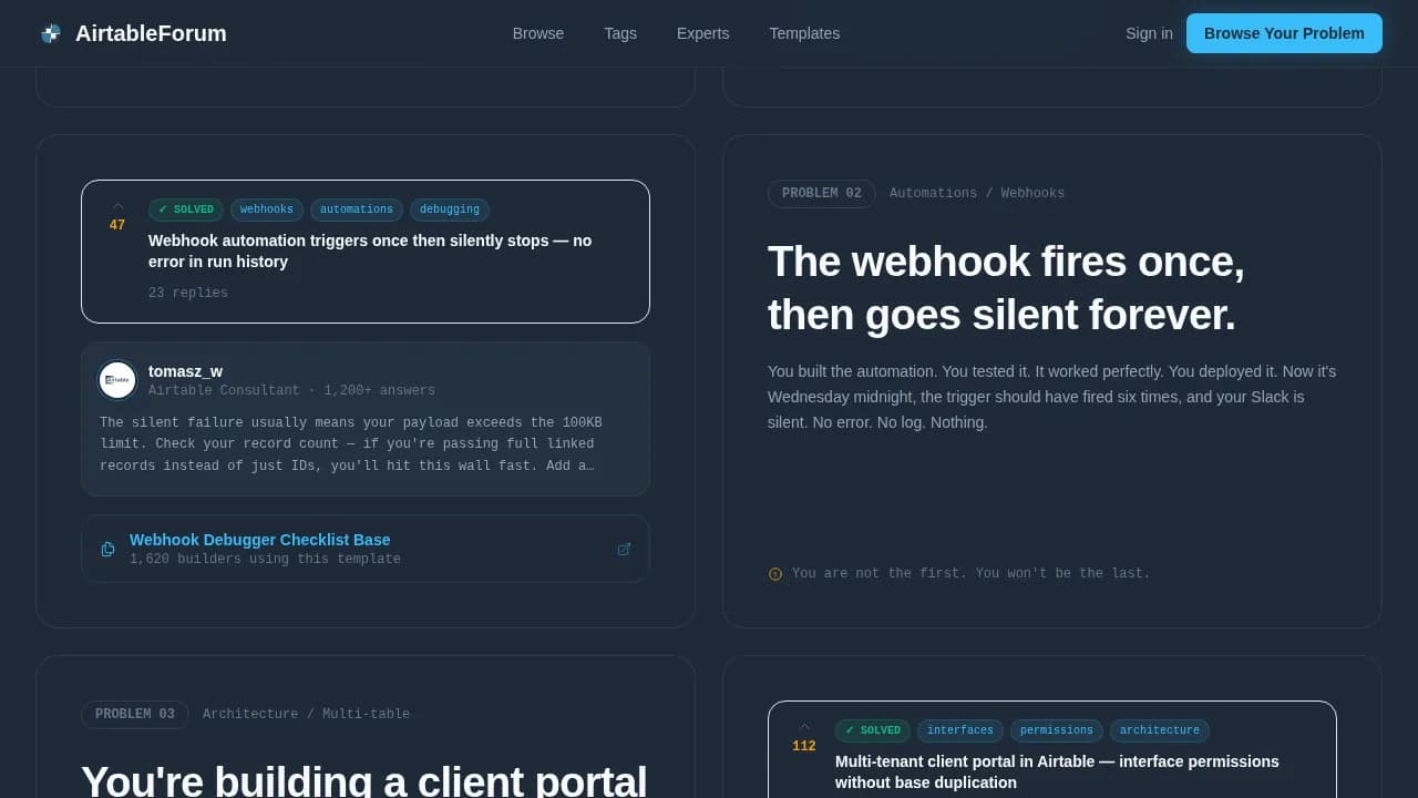 Connect — Smart Airtable Automation Landing Page Template
