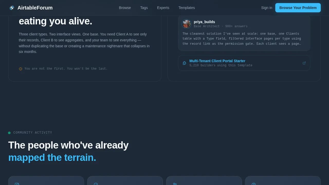 Connect — Smart Airtable Automation Landing Page Template
