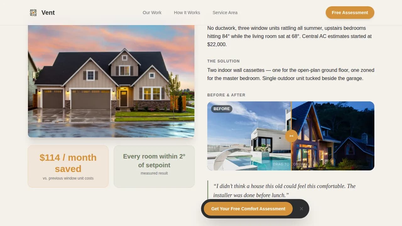 Airflow — Reliable HVAC Installation Landing Page Template