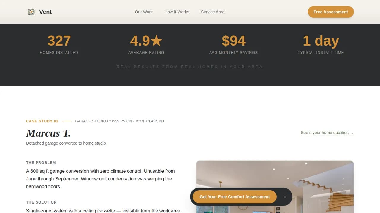 Airflow — Reliable HVAC Installation Landing Page Template