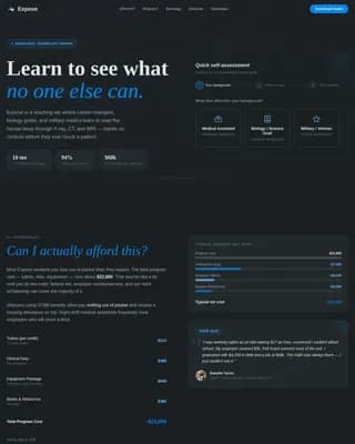 Radiate — Expert Radiology School Landing Page Template