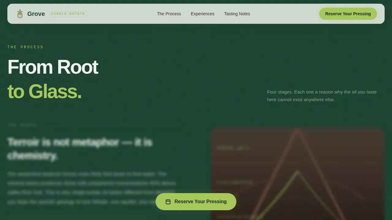 Orchard — Premium Olive Oil Tasting Landing Page Template