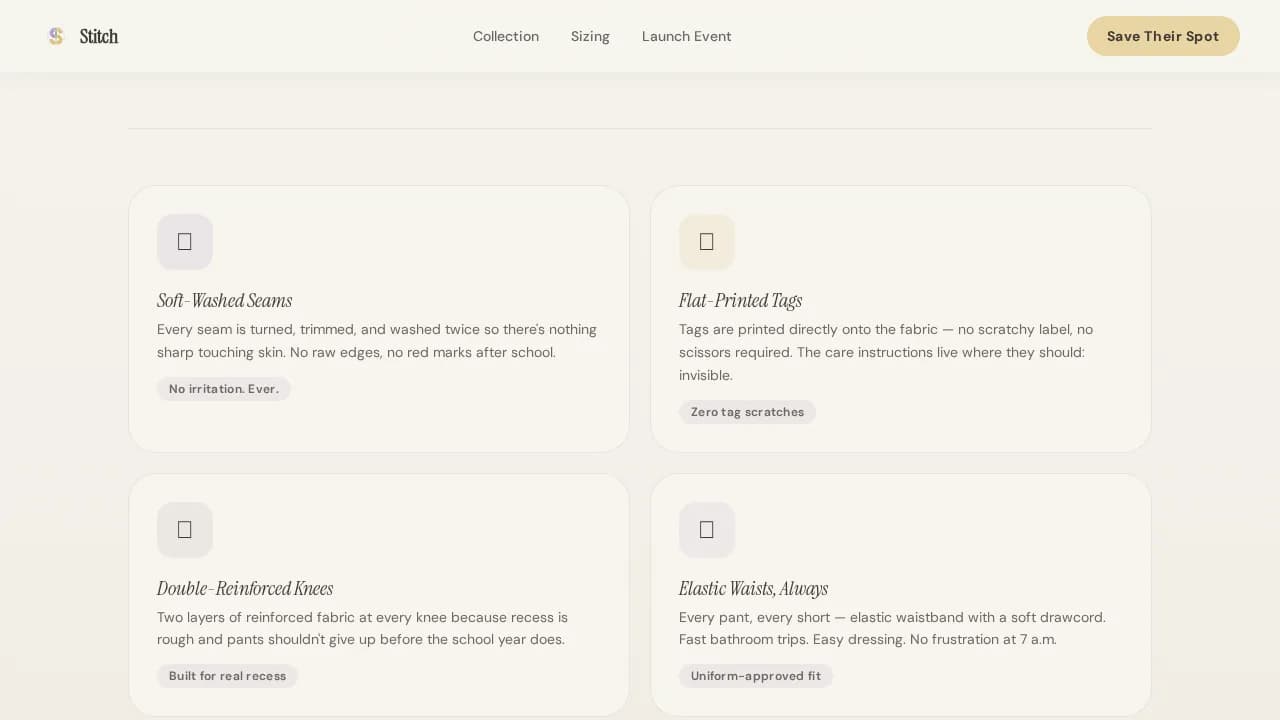 Weave — Trusted Children Fashion Landing Page Template
